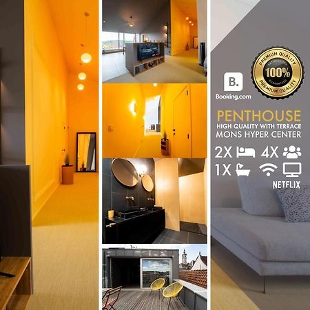 Luxury Penthouse & Terrace - Mons City Center Esterno foto