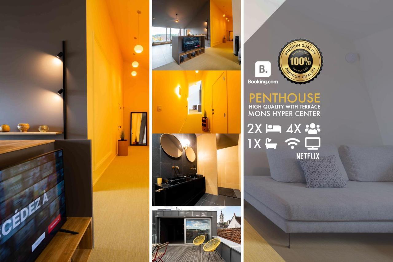 Luxury Penthouse & Terrace - Mons City Center Esterno foto